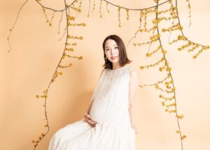 nanahoshi photography マタニティ撮影　生花